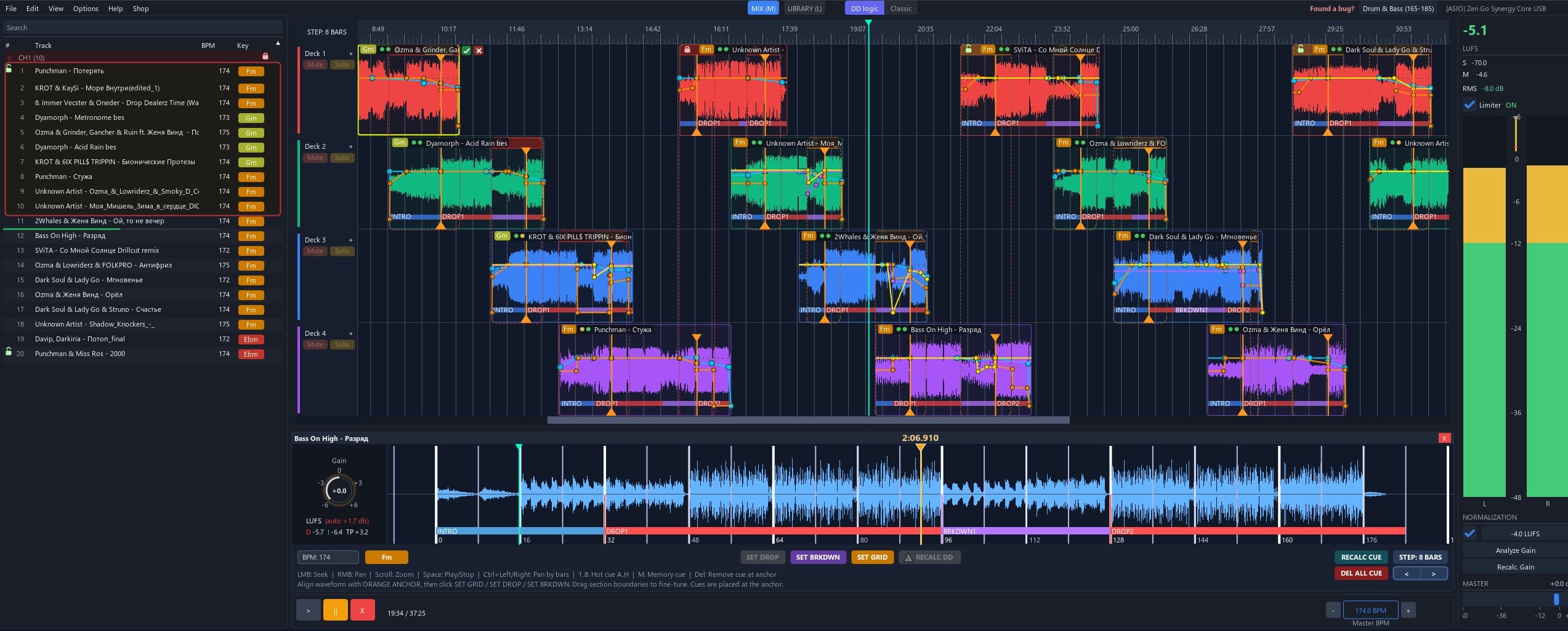 betonmixer · timeline